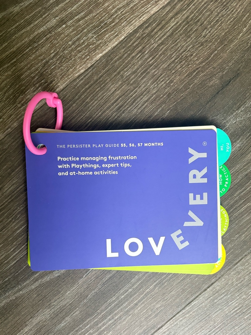 Lovevery The Persister Play Guide - Ages 55, 56, 57 Months NEW!